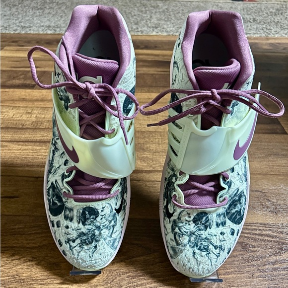Nike KD ~ “Surrealism” Lime Ice~ Purple/Green ~ Size 18 ~Men's Basketball Shoes - Picture 9 of 16